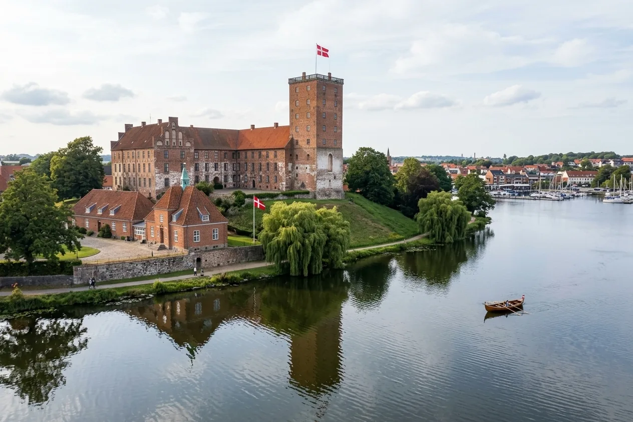 Lokalt byfoto til guiden om parkeringskontrol i Kolding
