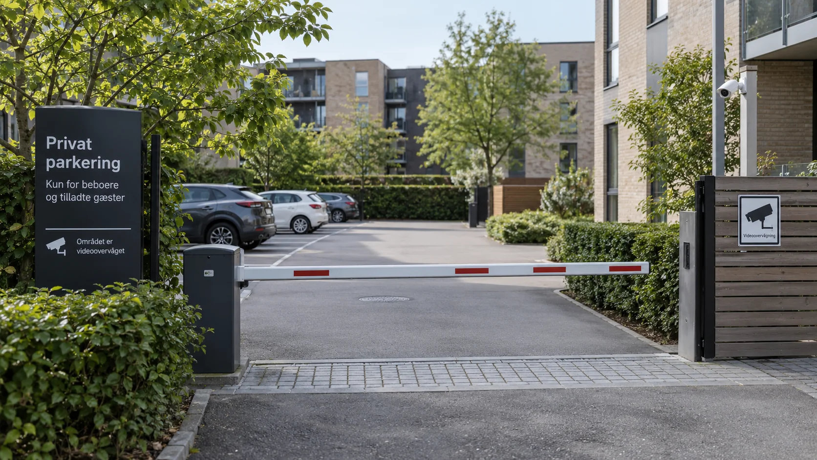 Må parkeringsvagten sidde i bilen og holde øje? – illustration til spørgsmål om parkering